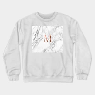 Monogram rose marble M Crewneck Sweatshirt